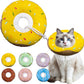 Cat Cone Collar Soft, Adjustable Cat Recovery Collar Kitten Cones to Stop Licking, Cute Donut E Collar After Surgery, Cats Neck Pillow Cone Elizabethan Cones of Shame (Waterproof Yellow, Large)