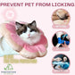 Adjustable Comfy Flower Style Elizabeth Collar for Cats and Puppies Soft Recovery Cone Pet Protective Neck Collar (Pink, Small)