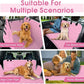 Waterproof Dog Car Seat Cover for Back Seat - Durable, Scratch Proof Pet Hammock with Nonslip Design & Storage Pockets, Fits Cars, SUVs, Trucks - L, Pink/Grey