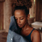 Yoga Design LAB | The Hand Towel | Premium Non Slip Hand Towel | Designed in Bali | Colorful Eco Printed + Quick Dry + Soft | Hot Yoga, Bikram, Ashtanga, Sport, Barre, Travel (Celestial)