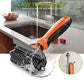 Spring Blossoms-2 in 1 Professional Grooming Rake for Cats & Dogs-Dematting Comb for Easy Mats & Tangles Removing,Pet Brush Safe No More Nasty Shedding and Flying Hair (Orange)