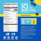 IQBAR Brain and Body Plant Protein Bars - Lemon Blueberry - 12-Count Low Carb - Gluten Free, High Fiber, Vegan Snacks - Low Sugar Meal Replacement