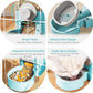 GPY Automatic Hanging Gravity Pet Feeder and Water Dispenser Set ，Automatic Dog Feeder and Dog Water Dispenser for Dogs Cats Pets Animals Large Capacity (Blue Water Feeder&Food Feeder) (Blue)