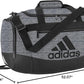 adidas Unisex Defender 4.0 Gym Duffel Bag for Men and Women, Jersey Onix Grey/Black, Small (38L)
