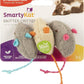 SmartyKat (3 Count) Skitter Critters Catnip Cat Toys - Gray/Cream, 3 Count