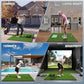 Upgrade Multi-Function Golf Hitting Mat – MyVoice 5x4ft Thickened Mat with Interchangeable Turf, Durable Non-Slip Base for Indoor & Outdoor Practice, Ideal for Golfers of All Levels