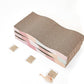 Cat Scratching Pads Cardboard Cat Scratchers for Indoor Cats Reversible Large Wide Corrugated with Catnip and Mini Toy (3pcs)