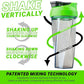 HELIMIX 2.0 Vortex Blender Shaker Bottle Holds upto 28oz | No Blending Ball or Whisk | USA Made | Portable Pre Workout Whey Protein Drink Shaker Cup | Mixes Cocktails Smoothies Shakes | Top Rack Safe