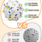 2.36'' Dog Balls for Dogs Aggressive Chewers Indestructible Tennis Durable Bouncy Interactive Dog Toy Balls for Fetch Game Floating Training(White Medium)