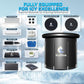 17-Piece XL Portable Ice Bath Tub for Adults -105 Gal 5-Layer Cold Plunge Tub with Water Chiller Included & Thermometer, Inflatable Ice Bath Tub w/ 400L Capacity, Athletes Indoor/Outdoor Recovery