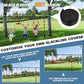 Slsy 60FT Ninja Warrior Obstacle Course (13 Obstacles), Ninja Slackline Kit for Kids, Durable Playset Equipment with 13 Most Complete Set-Monkey Bar,Swing, Balance Belt, Climbing Ladder & Net