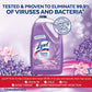 Lysol Multi-Surface Cleaner, Sanitizing and Disinfecting Pour, to Clean and Deodorize, Lavender and Orchard Essence, 144oz (Pack of 4)