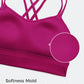 CRZ YOGA Softness Mold Womens Butterluxe Strappy Longline Sports Bra - Double Spaghetti Strap Workout Yoga Crop Top Athletic