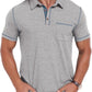 Sailwind Men's Short Sleeve Polo Shirts Casual Summer Classic Collared Golf Shirt with Pocket