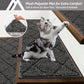 COSY HOMEER Edging Stair Treads Non-Slip Carpet Mat 28inX9in Indoor Stair Runners for Wooden Steps, Edging Stair Rugs for Kids and Dogs, 100% Polyester TPE Backing (10pc, Black)