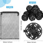 CHENGU 300 Pieces Black Bio Balls for Aquarium 1.02 Inch Internal Bioballs with 5 Pieces Aquarium Filter Media Bags with Zipper for Fish Tank Pond