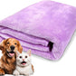 Extra Large Dog Towel Soft Absorbent Bath Pet Towels for Drying Dogs, Elastic Terry Microfiber Soft Towel, Machine Washable, Quick Dry, Multipurpose (L, XL, 2XL) (Purple, 2XL)