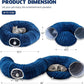 Bubble Cat Tunnel for Indoor Cats, Round Peekaboo Cave Toy with Dangling Balls, Donut Tunnel Bed with Circle Mat for Puppy Kitten Rabbit, Navy Blue