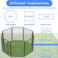 Dog Playpen, Outdoor Dog Fence, 8 Panels, 40" H Dog Pen for Medium/Small Dogs, Heavy Duty Metal Pet Fence with Gate, Portable Dog Fence for RV Camping and Yard (Black)