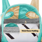Harrison Howard Pro Luminous Horse Fly Mask Standard with Ears UV Protection for Horse Champagne Gold/Mint Medium Cob