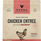 Vital Essentials Freeze Dried Raw Cat Food, Chicken Mini Patties Entree, 8 oz