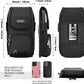 Perilogics Phone Holster with Magnetic Cover, Belt Clip Pouch Fits iPhone 17 Pro Max, 16 Pro Max, 16 Plus and Other Pro Max/Plus Models with Case Installed, with Zipper Storage & Card Pocket
