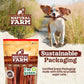 Natural Farm Odor-Free Collagen Chews, (12-Inch, 12-Pack), Long Lasting Bully Sticks & Rawhide Alternative Dog Treats, 95% Collagen, High Protein Best Dental Dog Treats – Medium & Large Dogs