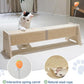 Cat Scratching Post, 30" Horizontal Sisal Scratch Post for Indoor Cats, Durable Cat Furniture Protector with Spring Toy