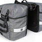 Rhinowalk Bike Pannier Bag 40L Double Pannier Bags Saddle Bags for Rear Rack Bicycles With Carrying Handle With Reflective Trim Professional Cycling Accessories-Grey