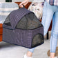 Magshion Foldable Pet Stroller, 3-in-1 Dog Travel Jogger with Detachable Carrier, Cup Holder, Storage Basket, Folding Carrier for Small/Medium Dogs & Cats Up to 33 lbs, Plaid