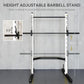 Soozier Squat Rack with Pull-Up Bar, Adjustable Power Rack with Barbell Bar, Multi-Functional Bench Press Rack for Home Gym Strength Training