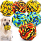 SHARLOVY Dog Toys for Aggressive Chewers, Dog Balls for Large Breeds, Heavy Duty Cotton Rope Chew Toys with Tough Twisted for Medium Breeds, 6 Pack Indestructible Chew Toys