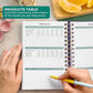 Clever Fox Food Journal Spiral - Daily Food Diary, Meal Prep Planner to Track Calories & Nutrients, Weight Loss Tracker Notebook (Purple)