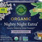 Traditional Medicinals Organic Nighty Night Extra Tea With Valerian Root for Relaxation, 48 Tea Bags