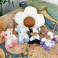 Black and White Cow Weighted Stuffed Animal 20cm/7.87in Cute Sitting Cow Plush Toy with Smile Soft Fluffy Small Farm Plushie for Kids Adults Birthday Festival Gift Bed Home Office Decor Toys