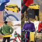 MOSISO Bike Rack Bag with 2 Removable Panniers, Waterproof Bike Trunk Cooler Storage Handbag Insulated Bicycle Rear Seat Pouch, Bicycle Storage Saddle Shoulder Bag Cycling Luggage Pouch, Yellow