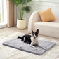 Made4Pets Dog Crate Pad Bed for Large Dogs, Washable & Reversible, Anti-Slip Kennel Mat for Cozy Sleeping, Soft Fluffy Dog Bed for Indoor & Outdoor Use, 44"x32", Gray