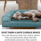 Furhaven Orthopedic Dog Bed for Large Dogs w/ Removable Bolsters & Washable Cover, For Dogs Up to 125 lbs - Plush & Suede Sofa - Deep Pool, Jumbo Plus/XXL