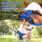 PUPTECK No Pull Dog Harness Medium Sized, Adjustable Reflective Dog Harness with Handle Easy Control, Comfortable Soft Padded Pet Vest Harness for Medium Dogs, Blue M