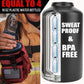 Iron Infidel Battle Bottle - Half Gallon Insulated Water Bottle with Paracord Handle, Large 64 oz Stainless Steel Water Jug with Rugged, Removable Sleeve for Keys, Wallet & Phone (Red Line 2 Liter)