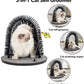 PetPrime Cat Arch Groomer Self Grooming Cat Back Scratcher Cat Brush Arch Massager Self Groomer Cat Scratcher Brush Upgraded Version With Interactive Butterfly For Indoor Cats