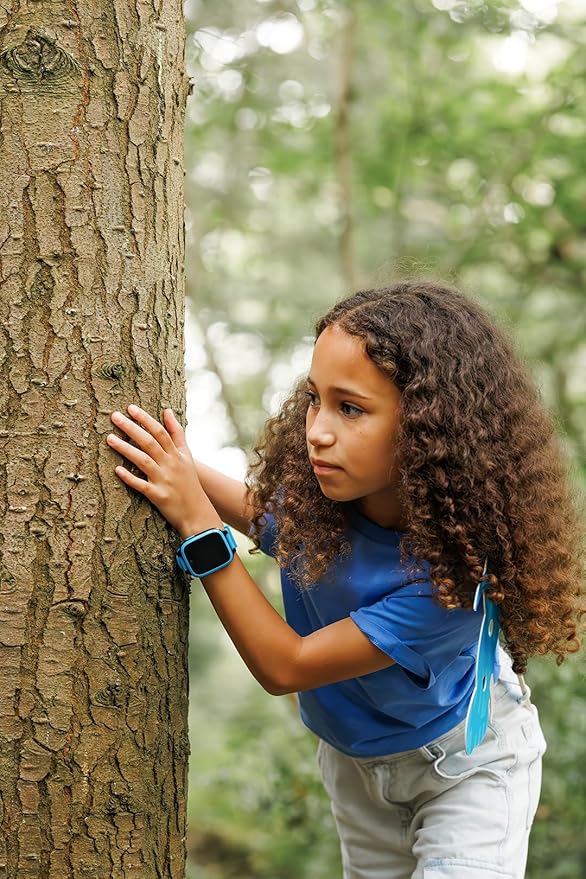 XPLORA XGO 3 - Watch Phone for Children (4G) - Calls, Messages, Kids School Mode, SOS Function, GPS Location, Camera and Pedometer – (Subscription Required) (Blue)