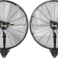 ROVSUN 20" Wall Mounted Fan, High Velocity Industrial Wall Fan, Max 4710 CFM with Wide Angle Oscillating, Suit for Commercial, Residential, Garage, Shop, Greenhouse, Gym, 2-Pack