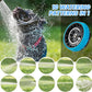 Dog Wash Hose Attachment, 10-in-1 Spray Mode Pet Shower Soap Sprayer with Grooming Comb Rubber Brush, Hose Nozzle with 100cc Soap Dispenser, for Watering, Car Wash, Dog and Horse Showering (Blue)