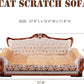 Scratching Sofa, Couch Shaped Thick Scratching Cardboard, Lounge Bed for Indoor Rest&Play, Sofa Scratcher Pad (Silver, 27.6" L X 12.4" W X 11.8" H)