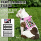 WINSEE Service Dog in Training Harness with 5 PCS Patches, Reflective Tactical Dog Vest Harness, Adjustable Soft Oxford Pet Harness with Easy Control Handle, Hook & Loop Panels for Walking Hiking