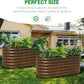 SnugNiture Galvanized Steel Raised Garden Bed, 4x2x2 ft, Outdoor Oval Deep Root Planter Box for Growing Vegetables, Flowers and Fruits