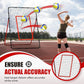 Volleyball Rebounder Net，Portable 7x4 ft Training Equipment for Spike and Smash Practice - 5 Rebound Angles Custom Target Area for Volleyball Sports Training