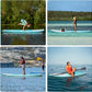 10' Inflatable Stand Up Paddle Board, Ultra-Light Wide Yoga Board for All Skill Levels with Premium SUP Paddleboard Accessories, 84L Waterproof Bag, Non-Slip Comfort Deck for Youth & Adults