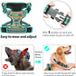Timos No Pull Dog Harness,No Choke Front Clip Dog Reflective Harness,Adjustable Soft Padded Pet Vest with Easy Control Handle for Large Dogs,Wilderness,L